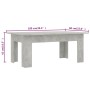 Concrete gray plywood coffee table 100x60x42 cm by vidaXL, Coffee table - Ref: Foro24-801183, Price: 55,96 €, Discount: %