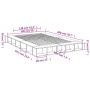 Estructura de cama madera de ingeniería negra 150x200 cm de vidaXL, Camas y somieres - Ref: Foro24-3280469, Precio: 161,32 €,...