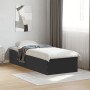 Estructura de cama madera de ingeniería negra 90x190 cm de vidaXL, Camas y somieres - Ref: Foro24-3281064, Precio: 90,87 €, D...