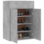 Concrete gray plywood shoe rack 60x35x84 cm by vidaXL, Shoe racks and shoe organizers - Ref: Foro24-801075, Price: 83,99 €, D...