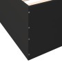 Estructura de cama madera de ingeniería negra 120x190 cm de vidaXL, Camas y somieres - Ref: Foro24-3280952, Precio: 134,92 €,...