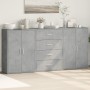 3 Stk. Sideboards aus Holzwerkstoff Beton grau 60x31x84 cm von vidaXL, Sideboards - Ref: Foro24-3276577, Preis: 226,80 €, Rab...