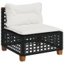 Set mit 11 Stück Gartensofas und Kissen synthetisches Rattan schwarz von vidaXL, Gartensets - Ref: Foro24-3262028, Preis: 852...