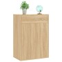 Oak-colored plywood shoe cabinet 60x35x84cm by vidaXL, Shoe racks and shoe organizers - Ref: Foro24-801074, Price: 75,18 €, D...