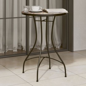 Bistro table with terracotta and white ceramic mosaic Ø50x70 cm by vidaXL, Garden tables - Ref: Foro24-4003402, Price: 79,99 ...