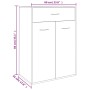 Schuhschrank aus eichenfarbenem Sperrholz, 60 x 35 x 84 cm von vidaXL, Schuhregale und Schuhorganisatoren - Ref: Foro24-80107...