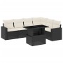 7-piece garden sofa set with black synthetic rattan cushions by vidaXL, Garden sets - Ref: Foro24-3267296, Price: 539,06 €, D...