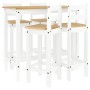 5-piece solid white pine wood bar set by vidaXL, Furniture sets for kitchens and dining rooms - Ref: Foro24-3217074, Price: 3...