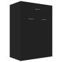 Black plywood shoe cabinet 60x35x84 cm by vidaXL, Shoe racks and shoe organizers - Ref: Foro24-801072, Price: 74,49 €, Discou...