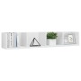 Glossy white plywood CD wall shelf 100x18x18 cm by vidaXL, Shelves and shelves - Ref: Foro24-801325, Price: 31,79 €, Discount: %