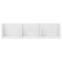 Estantería de pared CD contrachapada blanco brillo 75x18x18 cm de vidaXL, Estantes y estanterías - Ref: Foro24-801316, Precio...