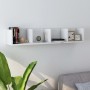 White plywood CD wall shelf 100x18x18 cm by vidaXL, Shelves and shelves - Ref: Foro24-801319, Price: 34,40 €, Discount: %