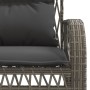 Garden sofa set 4 pieces with gray synthetic rattan cushions by vidaXL, Garden sets - Ref: Foro24-368729, Price: 353,36 €, Di...