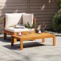 Garden sofas 2 pieces with solid acacia wood cushions by vidaXL, Modular outdoor sofas - Ref: Foro24-367626, Price: 197,98 €,...