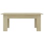 Mesa de centro madera contrachapada color roble 100x60x42 cm de vidaXL, Mesas de centro - Ref: Foro24-801182, Precio: 52,49 €...