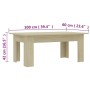 Plywood oak-colored coffee table 100x60x42 cm by vidaXL, Coffee table - Ref: Foro24-801182, Price: 52,42 €, Discount: %