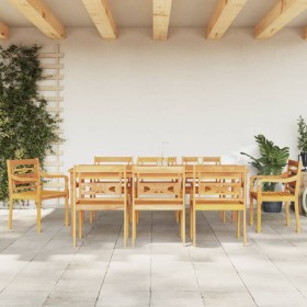 Garden dining set 9 pieces solid teak wood by vidaXL, Garden sets - Ref: Foro24-3155983, Price: 1,00 €, Discount: %