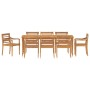 Garden dining set 9 pieces solid teak wood by vidaXL, Garden sets - Ref: Foro24-3155983, Price: 1,00 €, Discount: %