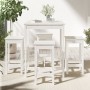 5-piece white pine wood garden table and high stools set by vidaXL, Garden sets - Ref: Foro24-3154731, Price: 322,51 €, Disco...