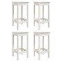 5-piece white pine wood garden table and high stools set by vidaXL, Garden sets - Ref: Foro24-3154731, Price: 322,51 €, Disco...