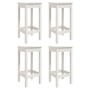 5-piece white pine wood garden table and high stools set by vidaXL, Garden sets - Ref: Foro24-3154746, Price: 346,06 €, Disco...