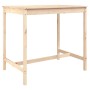 Garden table and high stools 5 pieces solid pine wood by vidaXL, Garden sets - Ref: Foro24-3154750, Price: 223,09 €, Discount: %