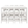 Garden table and high stools 9 pcs solid white pine wood by vidaXL, Garden sets - Ref: Foro24-3154771, Price: 647,12 €, Disco...