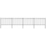 Garden fence with black steel spearheads 6.8x1.2 m by vidaXL, fence panels - Ref: Foro24-277623, Price: 289,11 €, Discount: %