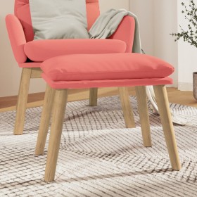 Pink velvet footstool 45x29.5x35 cm by vidaXL, Ottomans - Ref: Foro24-341439, Price: 43,99 €, Discount: %