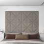 Wall panels 12 pcs light gray velvet 30x30 cm 0.54 m² by vidaXL, Wall covering - Ref: Foro24-343947, Price: 37,76 €, Discount: %