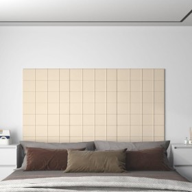 Wall panels 12 pcs cream velvet 60x15 cm 1.08 m² by vidaXL, Wall covering - Ref: Foro24-344071, Price: 29,63 €, Discount: %