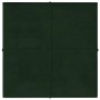 Wall panels 12 pcs dark green velvet 30x30 cm 1.08m² by vidaXL, Wall covering - Ref: Foro24-344044, Price: 28,05 €, Discount: %