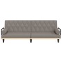 Sofá cama con reposabrazos tela gris taupe de vidaXL, Sofás - Ref: Foro24-351942, Precio: 233,99 €, Descuento: %