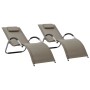 Loungers 2 units textilene gray taupe and gray by vidaXL, Loungers - Ref: Foro24-310519, Price: 129,76 €, Discount: %