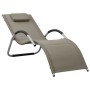 Loungers 2 units textilene gray taupe and gray by vidaXL, Loungers - Ref: Foro24-310519, Price: 129,76 €, Discount: %