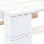 Garden ottoman made of white impregnated pine wood pallets by vidaXL, Modular outdoor sofas - Ref: Foro24-3066429, Price: 61,...