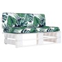 Central sofa made of white impregnated pine wood garden pallets by vidaXL, Modular outdoor sofas - Ref: Foro24-3066504, Price...