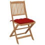 8 pcs folding garden chairs and solid acacia wood cushions by vidaXL, Garden chairs - Ref: Foro24-3075042, Price: 407,69 €, D...