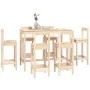 7-teiliges Bar-Set aus massivem Kiefernholz von vidaXL, Möbelsets für Küchen und Esszimmer - Ref: Foro24-3124712, Preis: 336,...