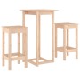 3-piece solid pine wood bar set by vidaXL, Furniture sets for kitchens and dining rooms - Ref: Foro24-3124727, Price: 142,30 ...