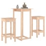 3-piece solid pine wood bar set by vidaXL, Furniture sets for kitchens and dining rooms - Ref: Foro24-3124727, Price: 142,30 ...