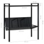 Estantería de 2 niveles madera de ingeniería negro 52x28x59 cm de vidaXL, Librerías y estanterías - Ref: Foro24-288230, Preci...