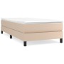 Cama box spring con colchón cuero sintético capuchino 90x190 cm de vidaXL, Camas y somieres - Ref: Foro24-3144236, Precio: 25...