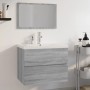 Set de muebles de baño madera contrachapada gris Sonoma de vidaXL, Muebles de baño - Ref: Foro24-3152877, Precio: 230,58 €, D...