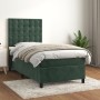 Cama box spring con colchón terciopelo verde oscuro 80x200 cm de vidaXL, Camas y somieres - Ref: Foro24-3143232, Precio: 322,...