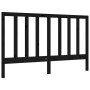 Double bed frame with black solid wood headboard by vidaXL, Beds and slatted bases - Ref: Foro24-3193800, Price: 157,99 €, Di...