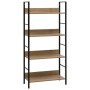 4-stöckiges Regal aus Eichenholz 60x27,6x124,5cm von vidaXL, Bücherregale und Regale - Ref: Foro24-288223, Preis: 63,20 €, Ra...