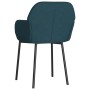 Sillas de comedor 2 unidades terciopelo azul de vidaXL, Sillas de comedor - Ref: Foro24-344700, Precio: 110,44 €, Descuento: %