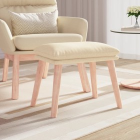 Cream fabric footstool 45x29.5x35 cm by vidaXL, Ottomans - Ref: Foro24-341426, Price: 46,26 €, Discount: %