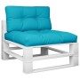 Pallet cushions 2 pieces turquoise fabric by vidaXL, Cushions for chairs and sofas - Ref: Foro24-360732, Price: 62,99 €, Disc...